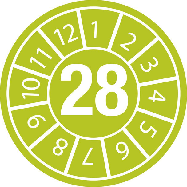 Brady DATE INSPECTION LBLS B-500 28 -DIA 15 Inspection Date Labels White DATE INSPECTION LBLS B-500 28 -DIA 15