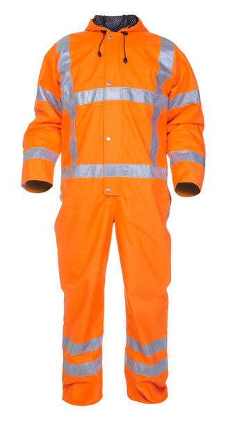 Hydrowear Ureterp Sns Hi-Vis Waterproof Coverall Orange Size XL HYD072380ORXL