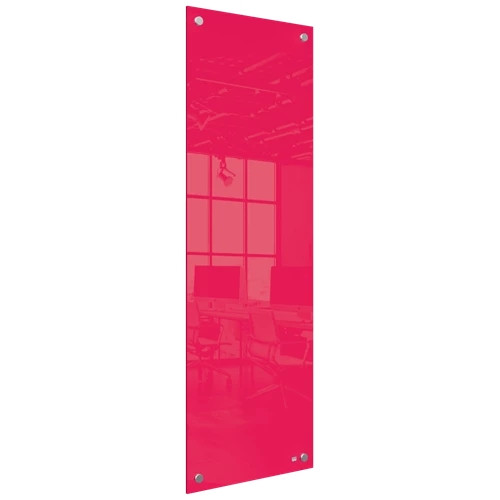 Nobo Small Glass Whiteboard Panel 300x900mm Red 1915606 1915606