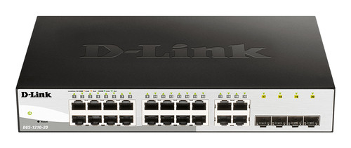 D-Link 20-Port Gigabit Smart Managed Switch Including 4 Sfp Ports. Switch Type: DGS-1210-20