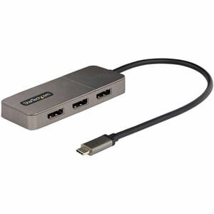Startech 3-Port Usb-C Multi-Monitor Adapter Type-C To 3X Displayport Mst Hub Tri MST14CD123DP