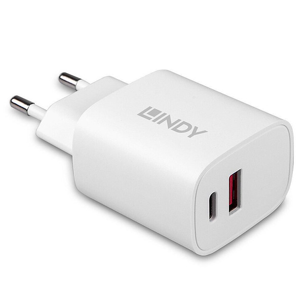 Lindy 73413 20W USB Type A & C Charger 73413