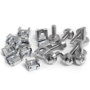 Startech 50 Pkg M5 Mounting Screws And Cage Nuts for Server Rack Cabinet Install CABSCREWM5