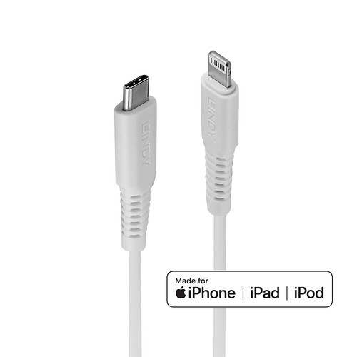 Lindy 1M Usb Type C To Lightning Cable White. Cable Length: 1 M Connector 1: Lig 31316