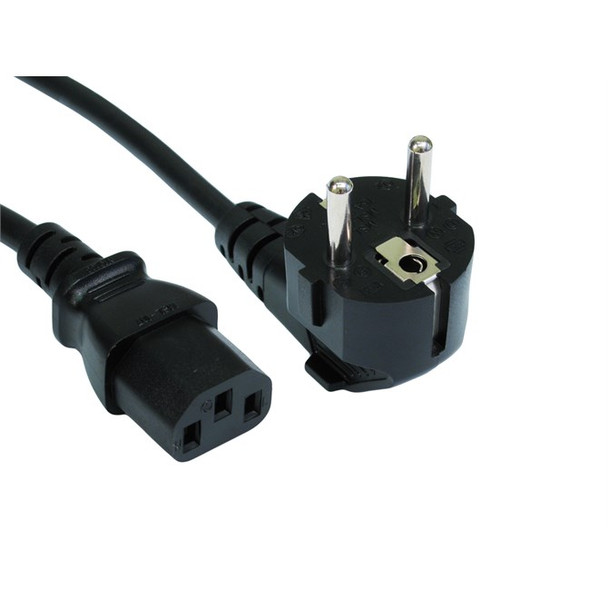 Cables Direct Euro - IEC C13 3m Black C13 coupler RB-299A-3M