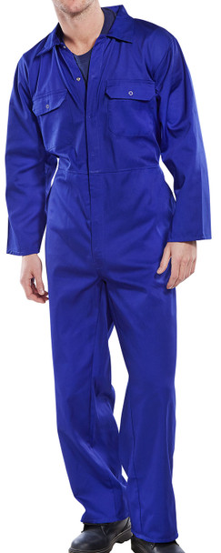 Beeswift Regular Boilersuit Royal Blue Size 38 RPCBSR38
