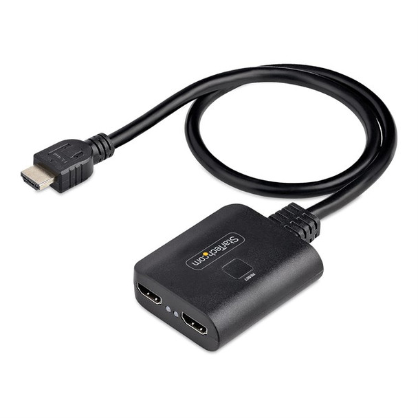 StarTech.com 2-Port HDMI Splitter 4K 60Hz HDMI 2.0 Video 4K HDMI Splitter 1 In 2 HDMI-SPLITTER-4K60UP