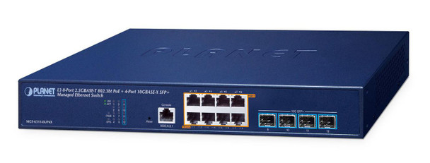 Planet MGS-6311-8UP4X Layer 3. 8-Port 2.5GBASE-T MGS-6311-8UP4X