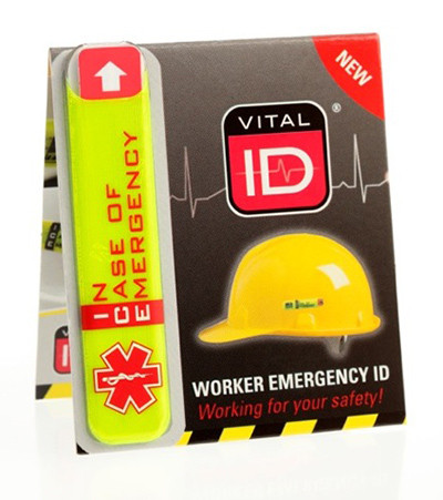 Vital Id Emergency Id Ice Tag Saturn Yellow WSID01