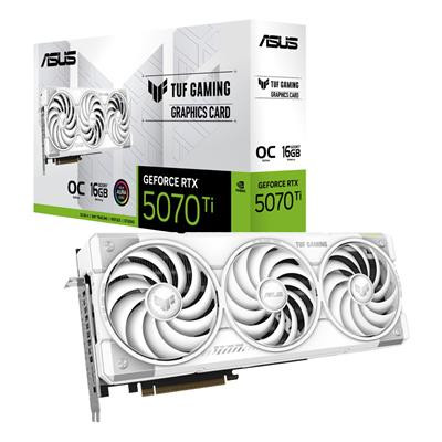 Asus Geforce Rtx 5070 Ti Tuf Gaming Oc White 16Gb Gddr7/Pci Express 5.0/2610Mhz/ TUF-RTX5070TI-O16G-WHITE-GAMING