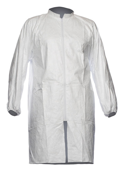 Tyvek 500 Disposable Labcoat Pl309 White Size S TPL309WS