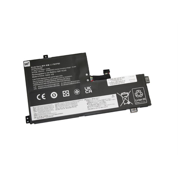 BTI L18D3PG1 compatible 42Wh 3-cell battery for LENOVO CHROMEBOOK 100E 300E 500E L18D3PG1-BTI