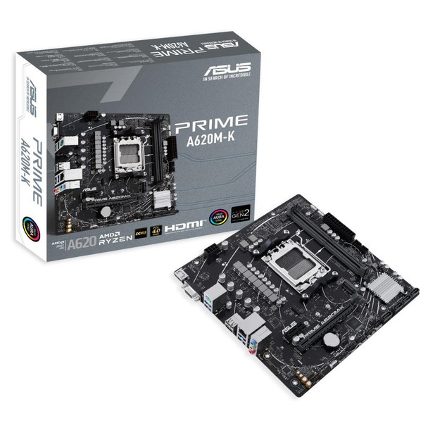 Asus PRIME A620M-K Socket Am5/A620/Ddr5/S-Ata 6Gb/S/Micro Atx PRIME A620M-K