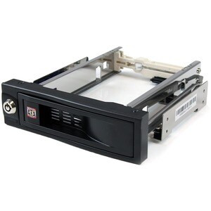 Startech 5.25" Tray-Less Sata Hot-Swap Hard Drive Bay Storage Mobile Rack Black HSB100SATBK