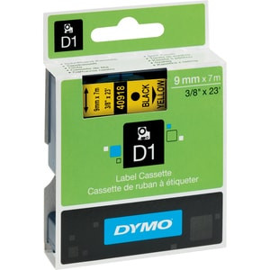 Dymo D1 Standard Black On Yellow 9Mm Black On Yellow Polyester Belgium18 90 ??C S0720730