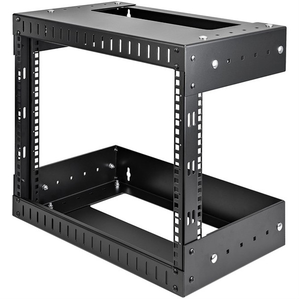 StarTech.com 8U 19 Wall Mount Network Rack - Adjustable Depth 12-20" 2 Post Open RK812WALLOA