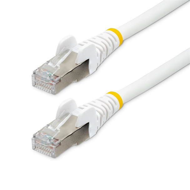 StarTech.com 1.5m CAT6a Ethernet Cable - White - Low Smoke Zero Halogen LSZH - 1 NLWH-150-CAT6A-PATCH