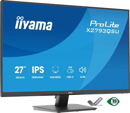 Iiyama Prolite X2793QSU-B1. Display Diagonal: 68.6 Cm 27" Display Resolution: 25 X2793QSU-B1