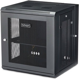Startech 4-Post 12U Wall Mount Network Cabinet 19" Hinged Wall-Mounted Server Ra RK12WALHM