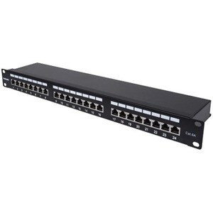 Intellinet Patch Panel Cat6A Ftp 24-Port 1U Shielded 90?? Top-Entry Punch Down B 720861