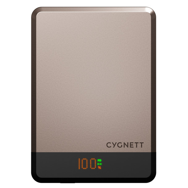 Cygnett CY5279PBCHE 10000 mAh Lithium-Ion Li-Ion Wireless charging 15 W Champagn CY5279PBCHE