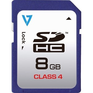 V7 Sdhc Memory Card 8Gb Class 4. Capacity: 8 Gb Flash Card Type: Sdhc Flash Memo VASDH8GCL4R-2E