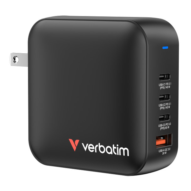 Verbatim Mini GaN Charger 165W 4 Port 32216