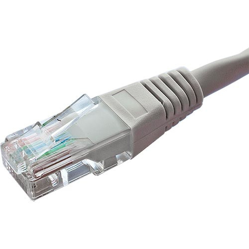 Cablenet 1.5m Cat5e RJ45 Grey U/UTP PVC 26AWG Flush Moulded Boot Patch Lead 67-1015