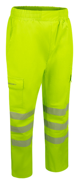 Beeswift Stormwear Womens Hi-Vis Overtrouser Saturn Yellow Size 12 BSDWSTRSY12