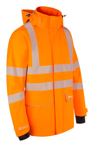 Beeswift Stormwear Mens Hi-Vis Jacket Orange Size 3XL BSDSJOR3XL