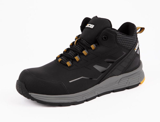 Jcb Workwear Spark 2 Composite Mid Cut Black Size 7 JCB806BL07