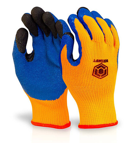 Beeswift Latex Thermo-Star Fully Dipped Gloves Orange Size 8 BF3OR08