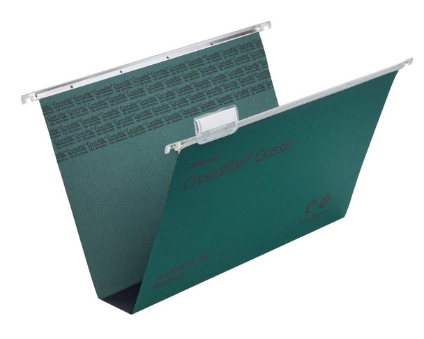 Rexel Crystalfile Classic Foolscap Suspension File  50mm V-base Pack of 50 71750