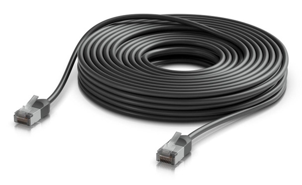Ubiquiti UACC-CABLE-PATCH-OUTDOOR-C6A-15M-BK Ultra-thin. rugged. shielded UACC-CABLE-PATCH-OUTDOOR-C6A-15M-BK