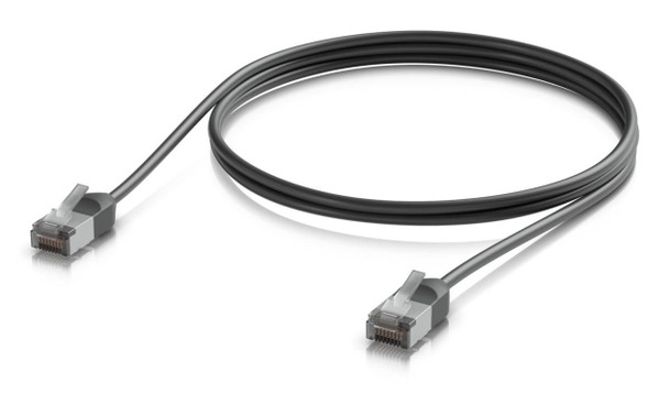 Ubiquiti UACC-CABLE-PATCH-OUTDOOR-C6A-1M-BK Ultra-thin. rugged. shielded UACC-CABLE-PATCH-OUTDOOR-C6A-1M-BK