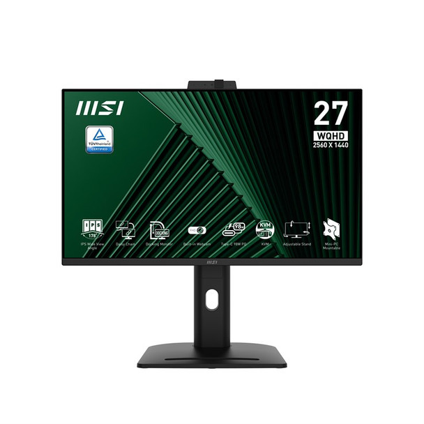 MSI PRO MP275QPDG 27 " Monitor QHD 2560 x 1440 100Hz IPS 1ms 2x HDMI 2.0b 1x DP PRO MP275QPDG