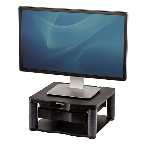 Fellowes Computer Monitor Stand with 3 Height Adjustments - Premium Monitor Rise 9169501