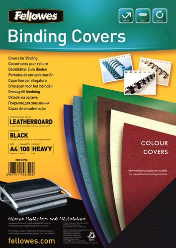 Fellowes Delta A4 Paper Black 100 pcs 5370405
