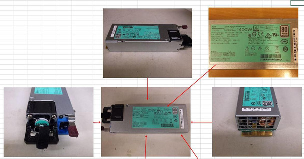 Hewlett Packard Enterprise 867911-001-RFB POWER SUPPLY 1400W DL 867911-001-RFB