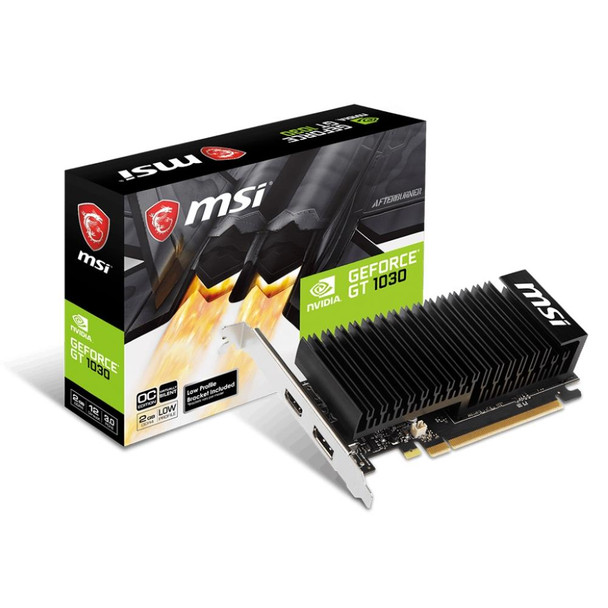 Msi GEFORCE GT 1030 2GHD4 LP OC 2Gb Ddr4/Pci Express 3.0/1189Mhz-1430Mhz/2100Mhz GEFORCE GT 1030 2GHD4 LP OC