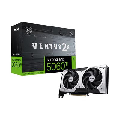 Msi Geforce Rtx 5060 Ti Ventus 2X Oc Plus 8Gb Gddr7/Pci Express 5.0/2617Mhz/2800 GEFORCE RTX 5060 TI 8G VENTUS 2X OC PLUS