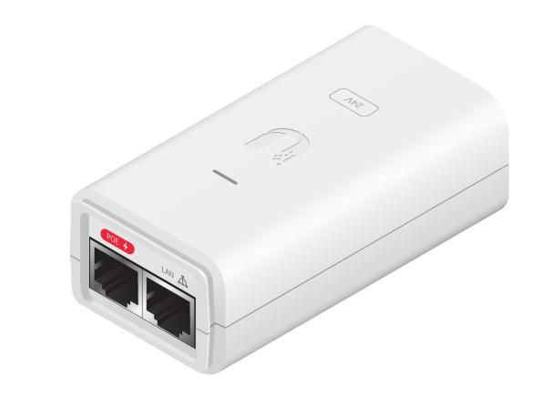 Ubiquiti POE-24-12W-G-WH PoE Injector 24V 12W Gbit Whit POE-24-12W-G-WH