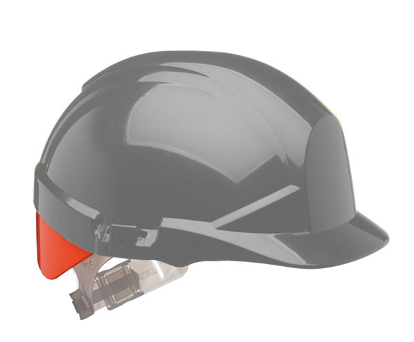 Centurion Reflex Safety Helmet With Hi-Vis Orange Rear Flash Grey CNS12EHVOA