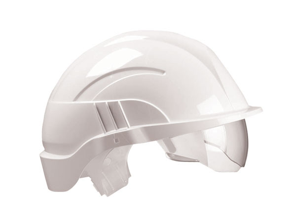 Centurion Vision Plus Safety Helmet With Integrated Visor White CNS10PLUSEWA