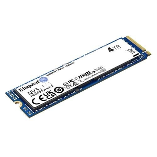 Kingston 4TB NV3 M.2 NVMe Gen4 SSD M.2 2280 PCIe4 R/W 6000/5000 MB/s SNV3S/4000G.