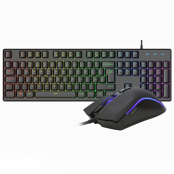 VIDA REBEL 2IN1 BLACK USB DESK KIT Keyboard Mouse Included Gaming QWERTY  Engl REBEL2IN1-BLK