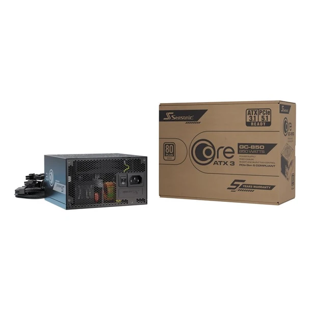 Seasonic CORE GC-850 ATX 3.1 power supply unit 850 W 20+4 pin ATX Black SRP-CGC851-A5A32SF