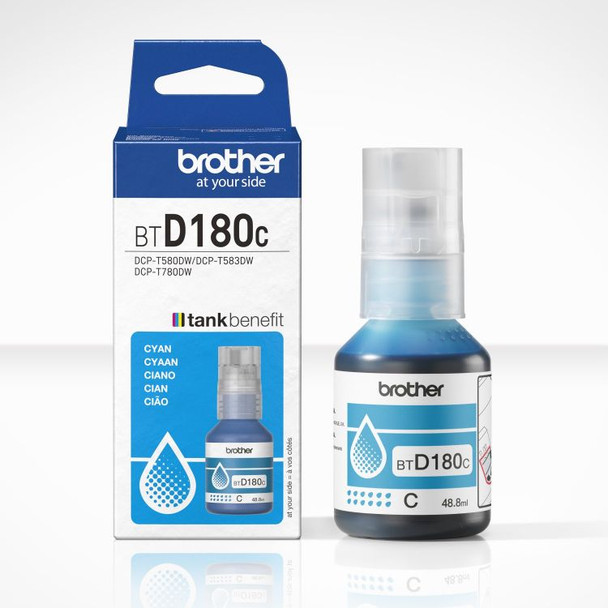 Brother BTD180C Cyan Ink Bottle 48.8ml BTD180C