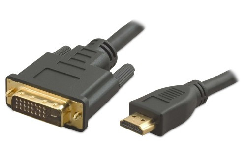 Quiet PC HDMI to DVI-D Cable 2m length Dual-Link compatible QPC-HDMI-DVI-2M