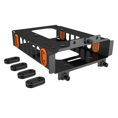 Be Quiet! Hdd Cage Mounting for One Hdd Or Two Ssds Black & Orange Rubber Decoup BGA05